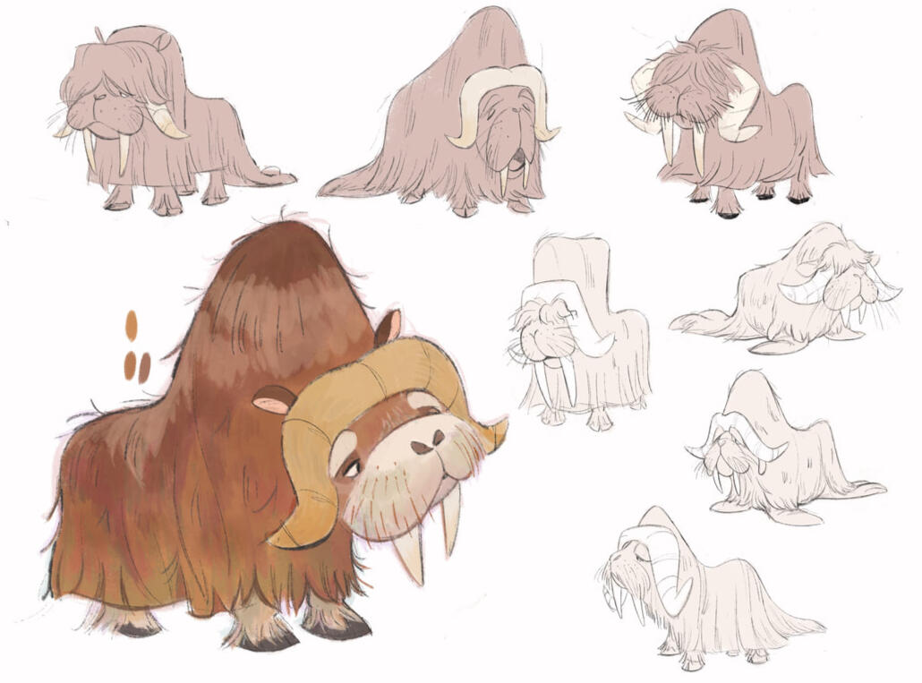 Hybrid Musk Ox/Walrus Designs