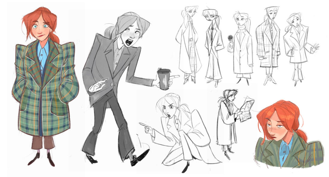 Philomena Cunk character design